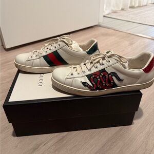 Gucci Ace Embroidered 'Snake' low top sneakers